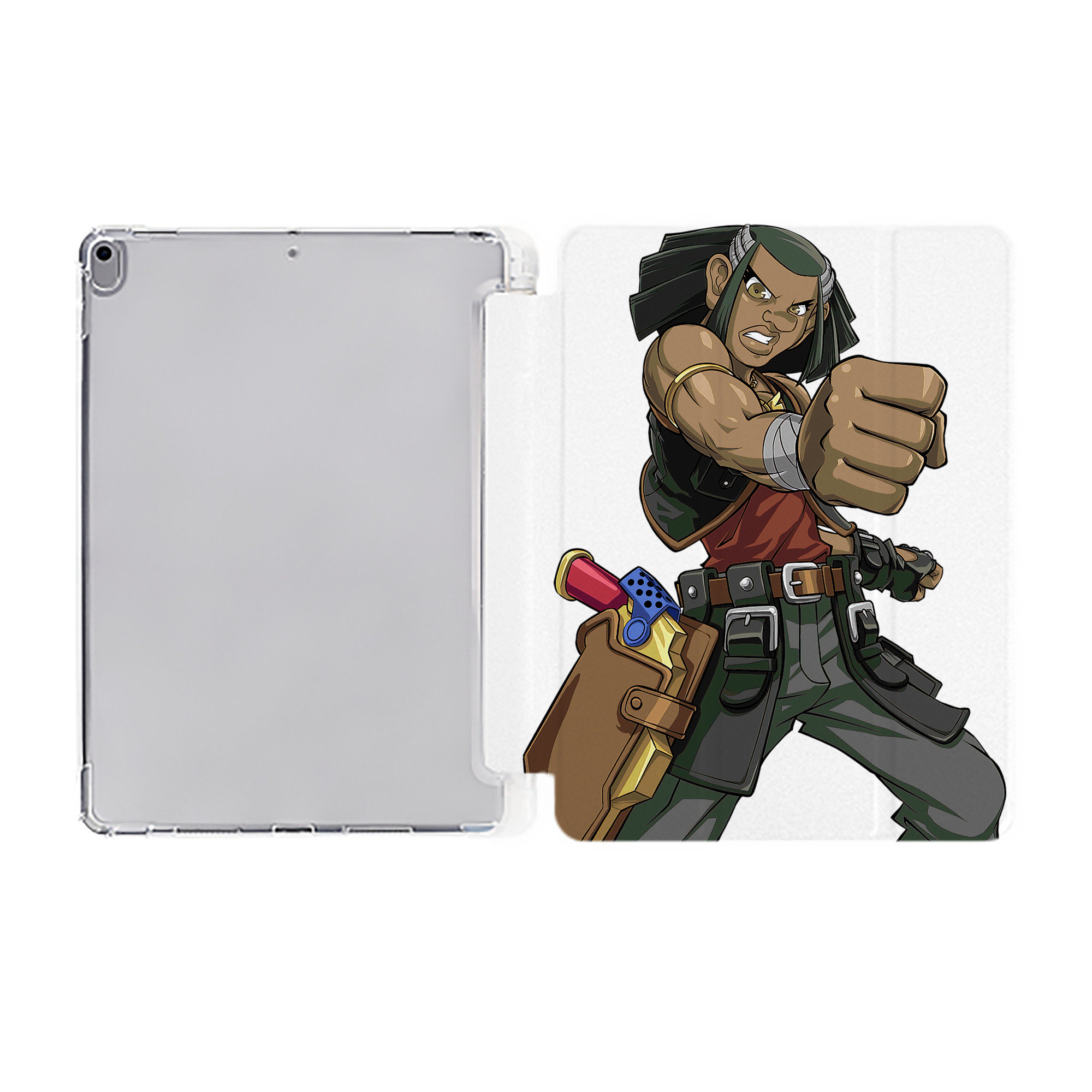 （画像用） 遊☆戯☆王 Yu-Gi-Oh! IPad ケース ペン収納付き 三つ折りスタンド PUレザー×シリコン 対応機種9.5/10.5/10.9インチ